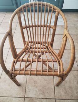 Rattan Bamboo Armchair Frame
