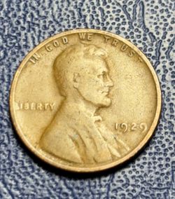 1929 Lincoln Wheat Penny Error L