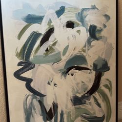 Abstract Textured Print in Floating Frame