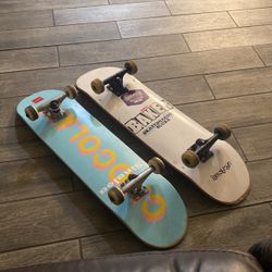 two skateboards