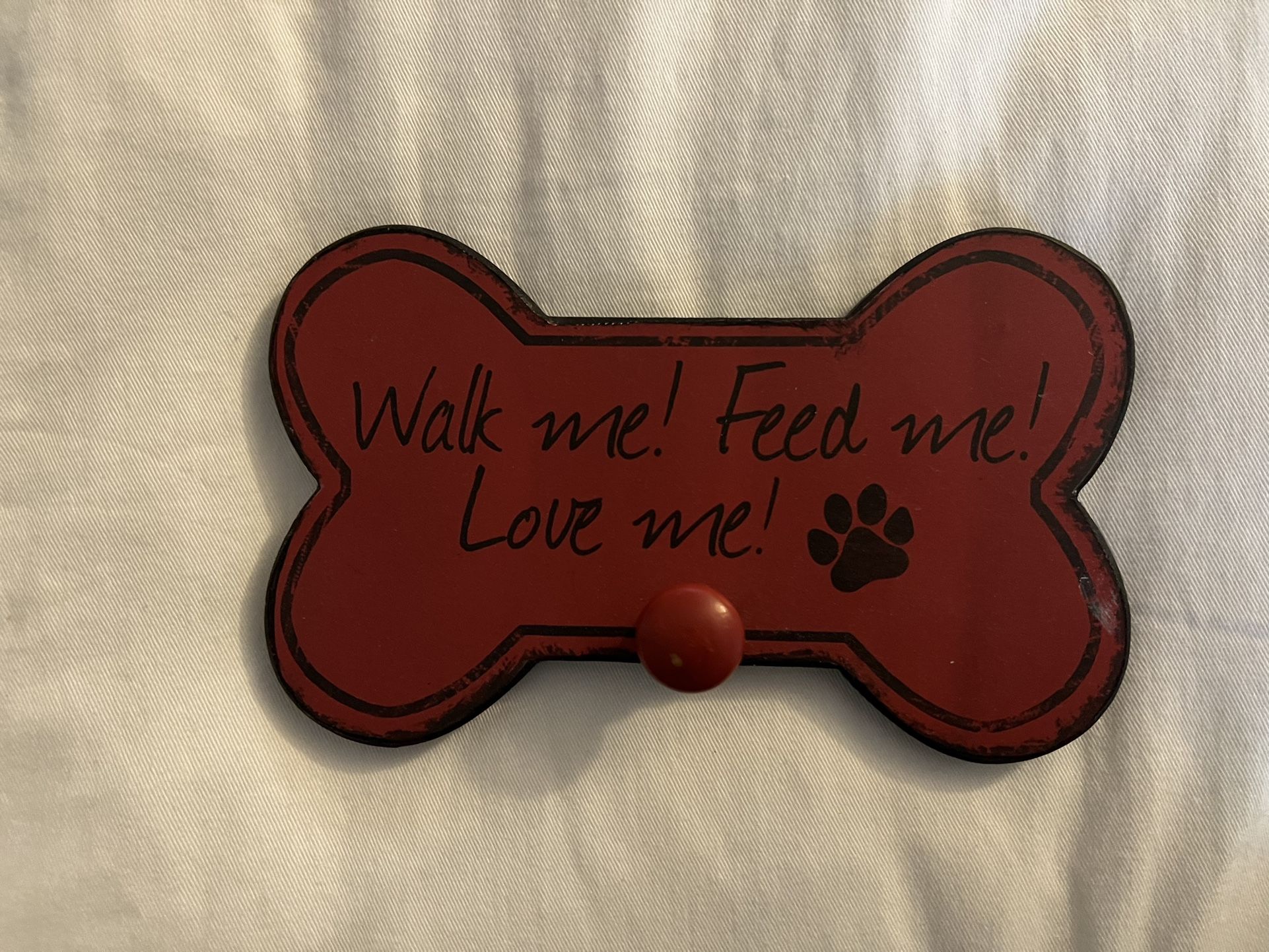 Dog Leash Wall Plaque Hook