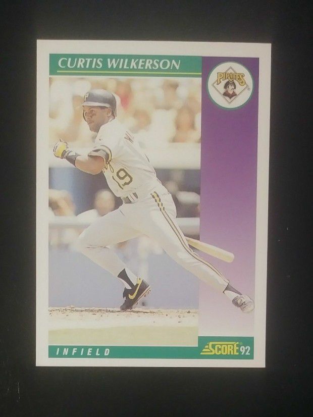 1992 Score Curtis Wilkerson Pittsburgh Pirates #382 Baseball Card Vintage Collectible Trading Sports MLB Major Pro Professional
