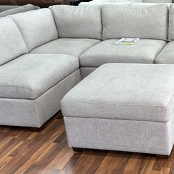 Modular Sectional Sofa Couch With Storage Ottoman