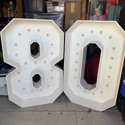 Marguee Numbers 80