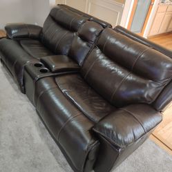 Real Leather Couches Recliner 