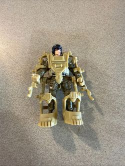 Chap Mei Soldier Force Action Figure with Tan Tactical Exoskeleton Suit 4.5"