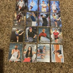 16 Multi-sport Young Star Trading Cards Soccer, Golf, Tennis, Track, Surfing, MMA, Gymnastics 