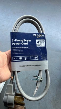 Dryer power cord