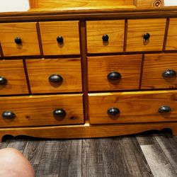 6 Drawer Wood Dresser