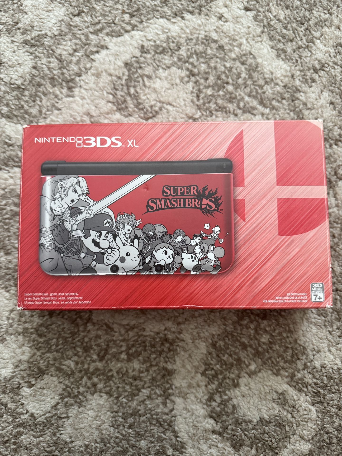 Nintendo 3ds xl Super smash bros edition red