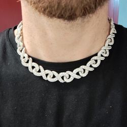 CZ 18in Bust down Chain