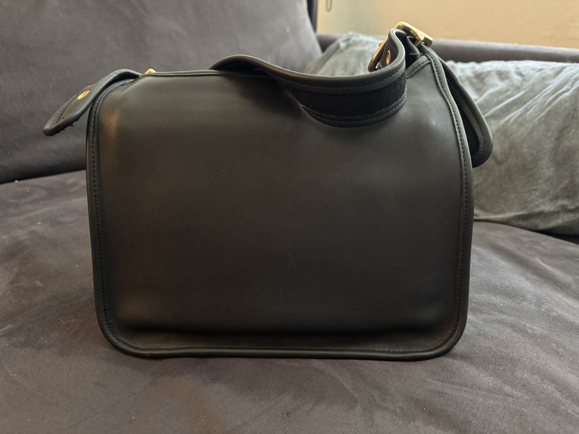 Coach Vintage Purse- BLK Saddlebag- Excellent Condition- Coach Bag- #H9N9966