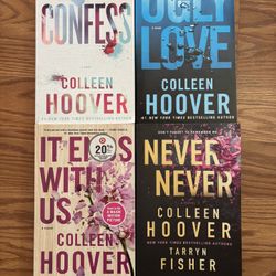 Only $10 for all 4! Colleen Hoover Book Lot!!! Cheap!!!!