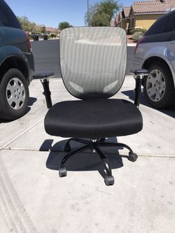 Mid-Back Black Super Mesh Executive Swivel Office Chair with Mesh Padded Seat- Black and grey