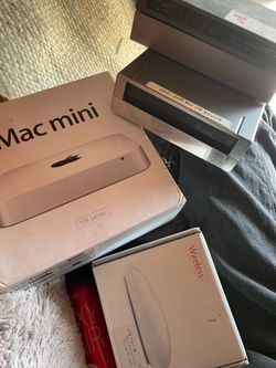 1tb Mac mini (2014), wireless apple mouse, 2tb apple time capsule, friendly net router ect