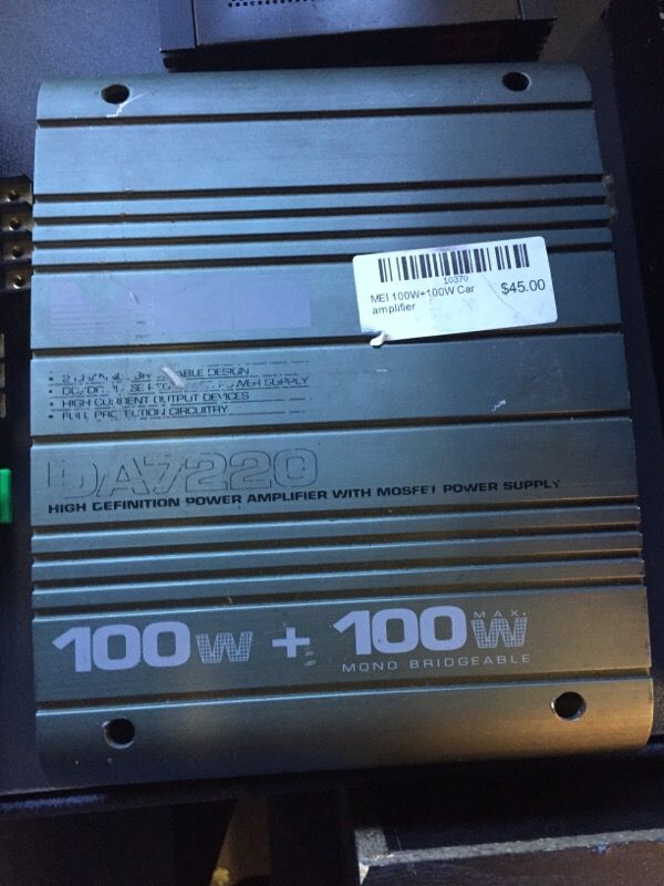 MEI 100+100 Mono bridgeable DA7220 car amp