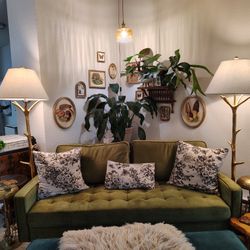 Free Green Velvet Couch