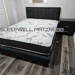 New Queen Bed Frame With Mattress 