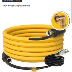 UTOOL 30 FT Heated Water Hose for RV Camper with 90 Degree Elbow,