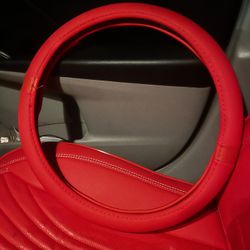 Universal Red Steering Wheel Cover