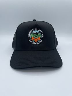 Orange County California Embroidered Trucker Hat.