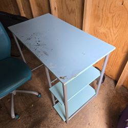 Blue Office Desk