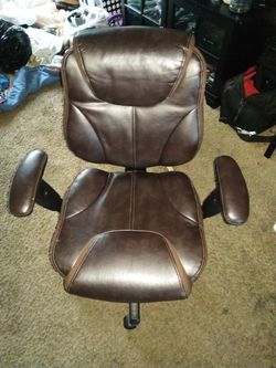 Leather desk chair