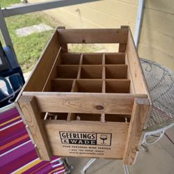 Just In Time For The Holidays, Authentic Wood Section Wine Crate