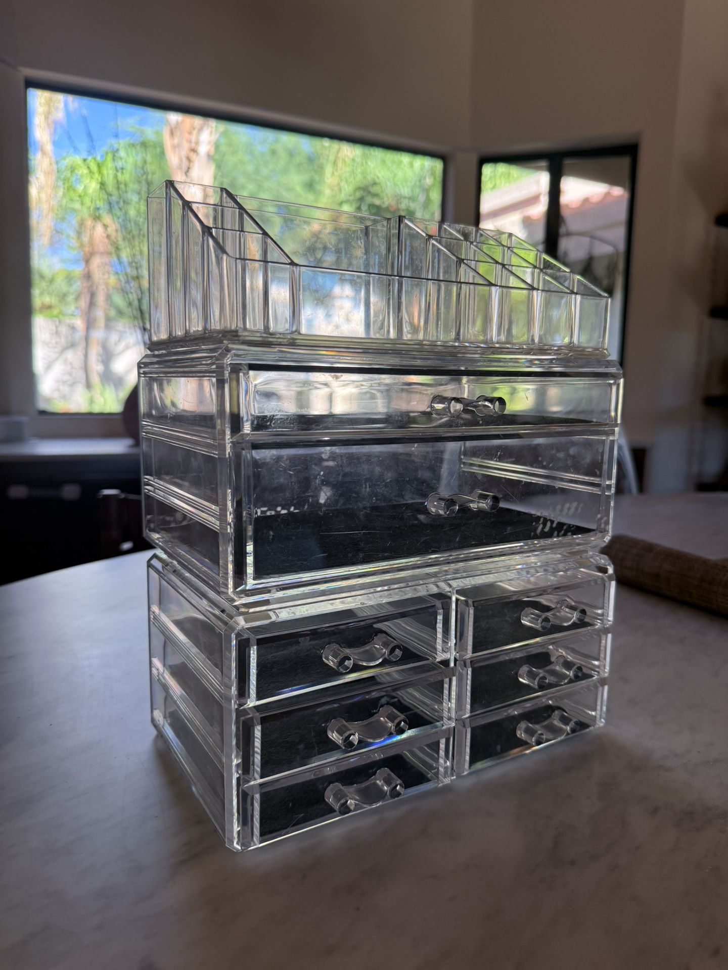Vtopmart 3 Tier Clear Makeup Organizer