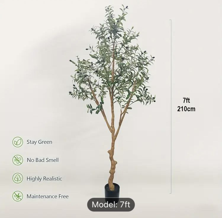7ft artificial olive tree fake potted plants without pot New in Irvine