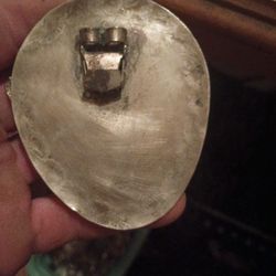 A Vintage Handmade From Mexico Eagle With A Gemstone I Guess