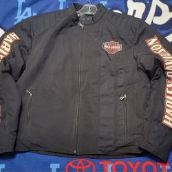 Used Harley Davidson Black Motorcycle Jacket 98001-03VM, Size XL