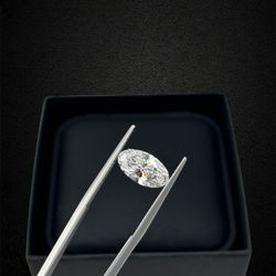 Moval Shape Certified Lab Diamond With Certificate 