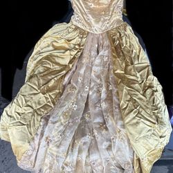 Gold Quinceanera Dress