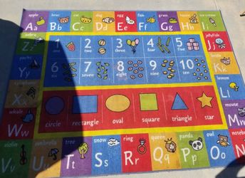 Kids learning rug