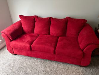 Coral Red Sofa