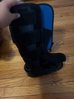 Crutches and walking boots