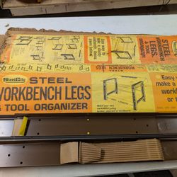 New Vintage Steel City Corp Workbench Legs Set of 2