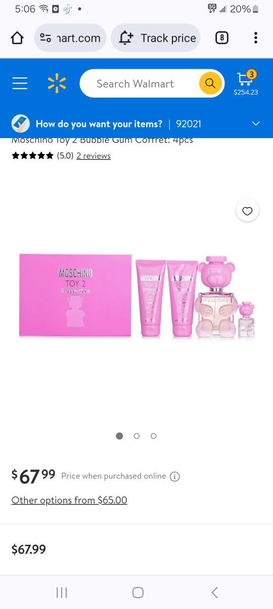 Moschino Bubble Gum Perfume Gift Set New