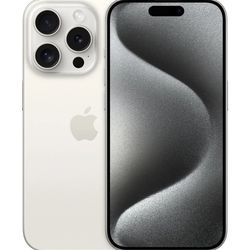 Apple iPhone 15 Pro 128GB White Titanium – Fully Unlocked – Excellent Condition