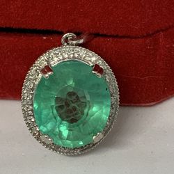 Green Sapphire Pendant