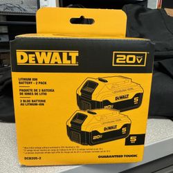 Dewalt 20v 5aH Battery Pack