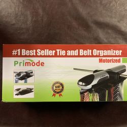 Primode Motorized Tie Rack Stores Up To 50 Ties– Closet Organizer Holds