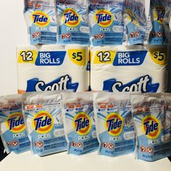 $50 Tide Bundle For Everything  16 Counts Per Bag Of Tide Brand New And Pick Up Gahanna