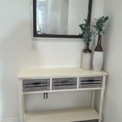 Entryway Table With Mirror 
