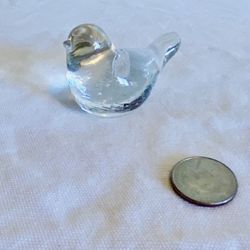 vintage glass bird mini candle holder