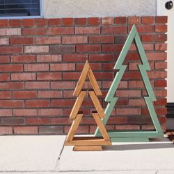 Handmade Rustic Wood Christmas Trees – Farmhouse Christmas Decor – Rustic Holiday Porch Decor