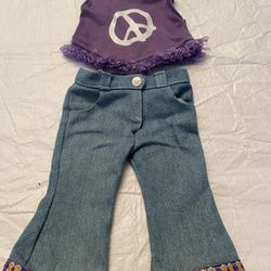 American girl doll hippie outfit