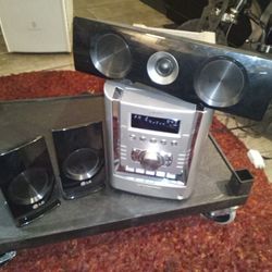 Sony all-in-one CD stereo tape tuner with killer speakers