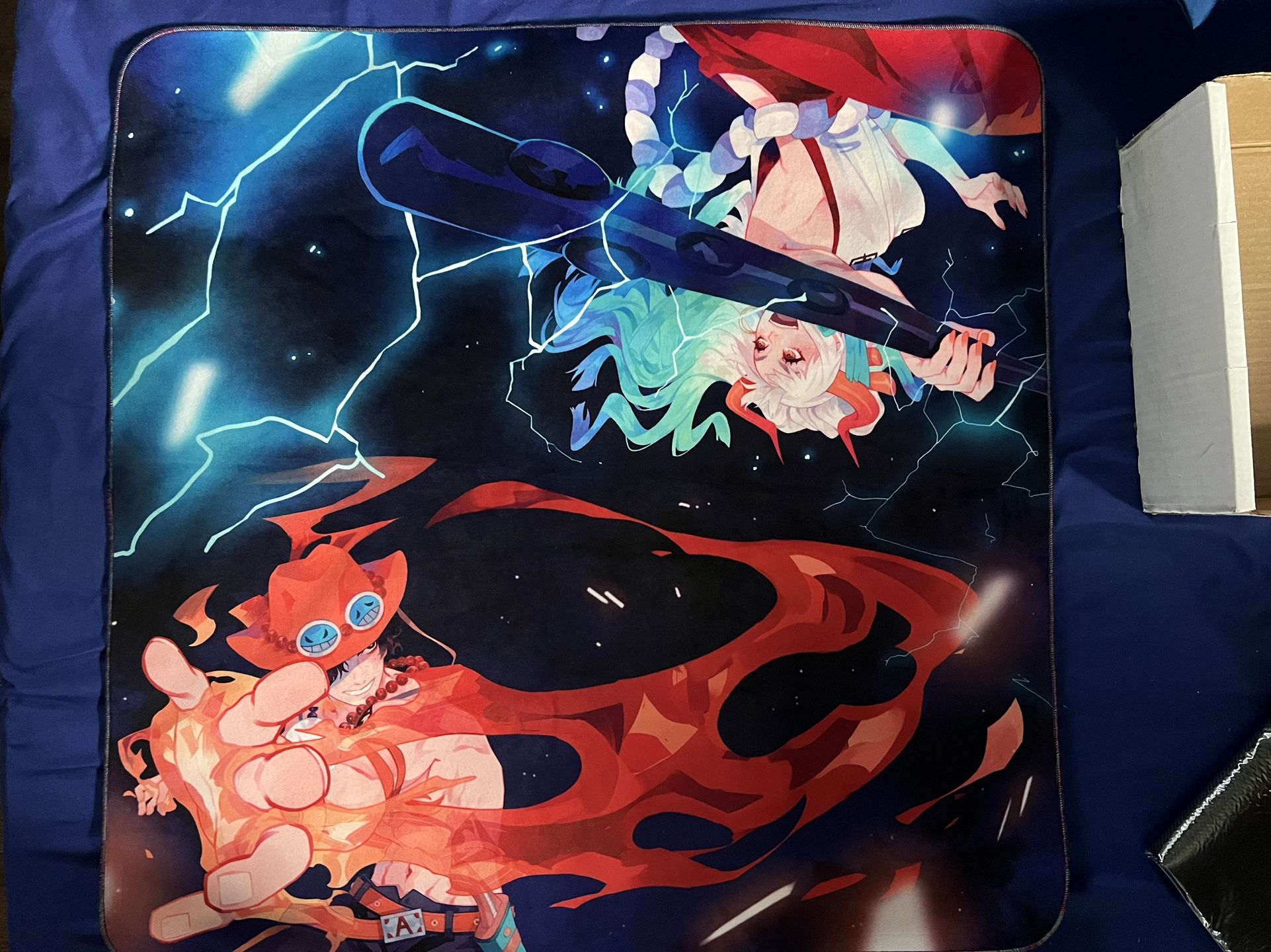 One piece pyramid Cloth Mat Ace Yamato Like New With Bag 